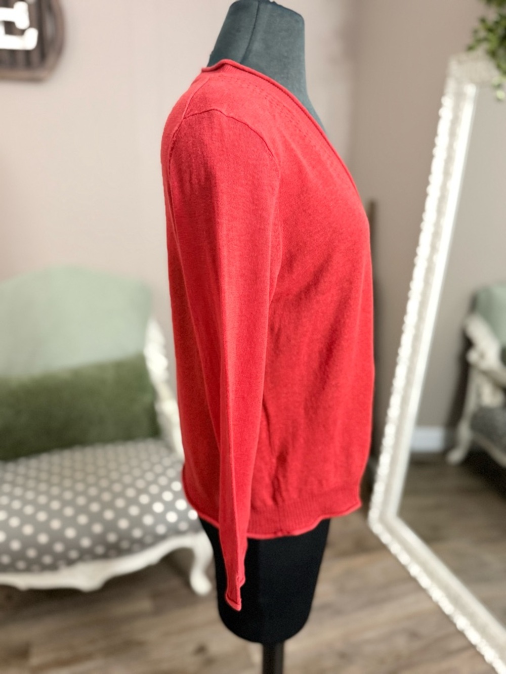 Pendleton • Linen/Cotton One Button Cardigan - Picture 4 of 11